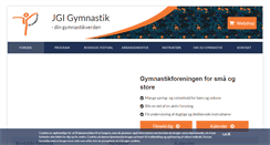 Desktop Screenshot of jgi-gymnastik.dk