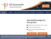 Tablet Screenshot of jgi-gymnastik.dk